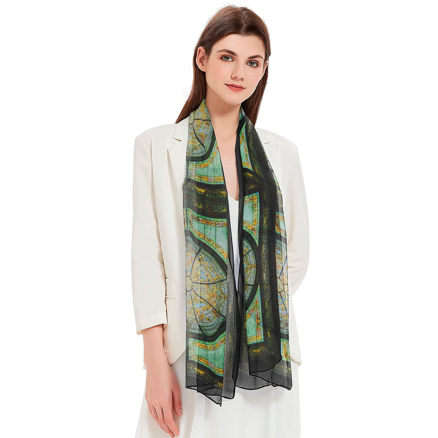 Driehaus Maher Dome Silky-soft Polyester Sheer Long Scarf