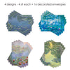 Note Cards - Monet Water Lilies - Box of 16 Cards & Envelopes