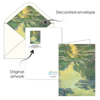 Note Cards - Monet Water Lilies - Box of 16 Cards & Envelopes
