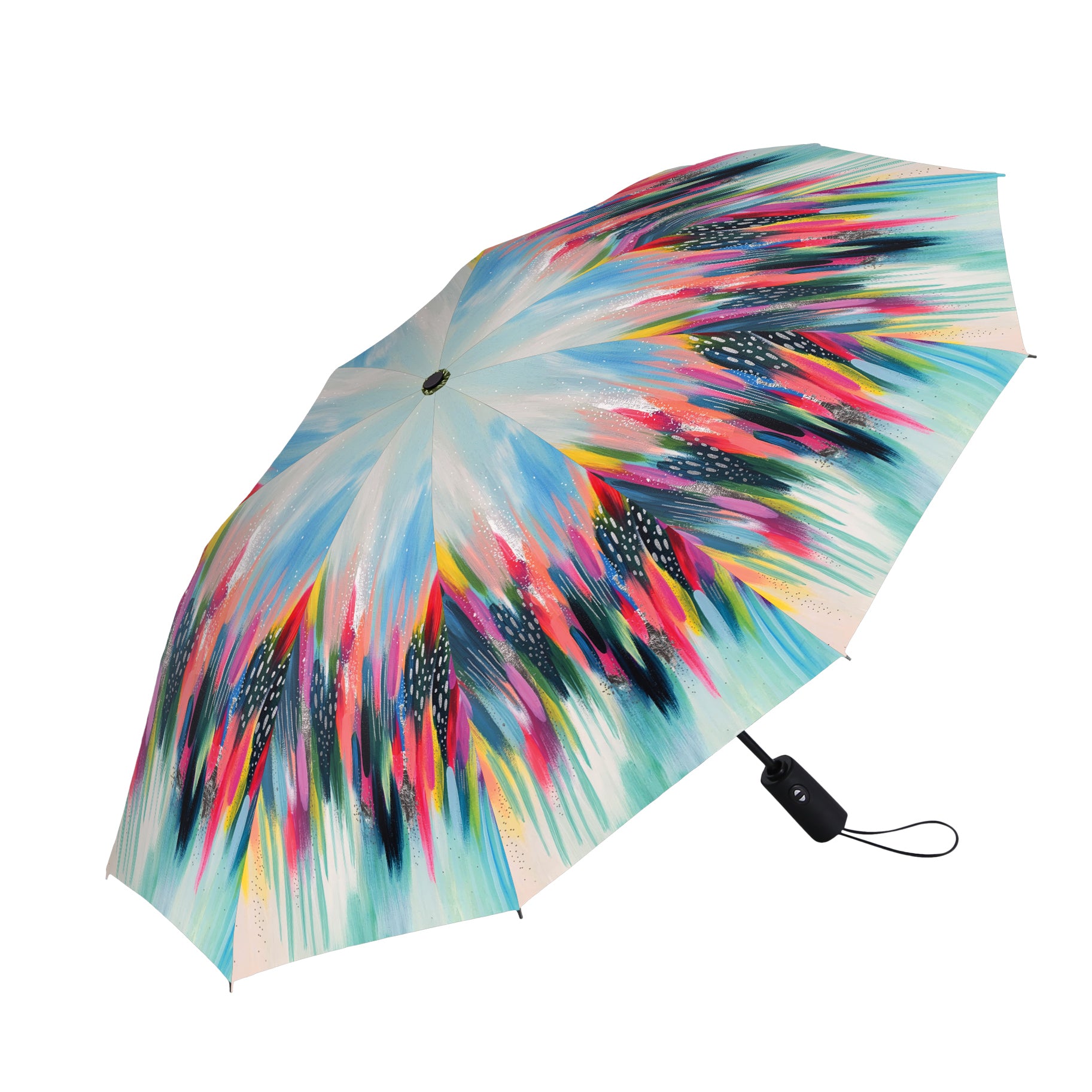 EttaVee Brush Strokes 103 Folding Travel Umbrella