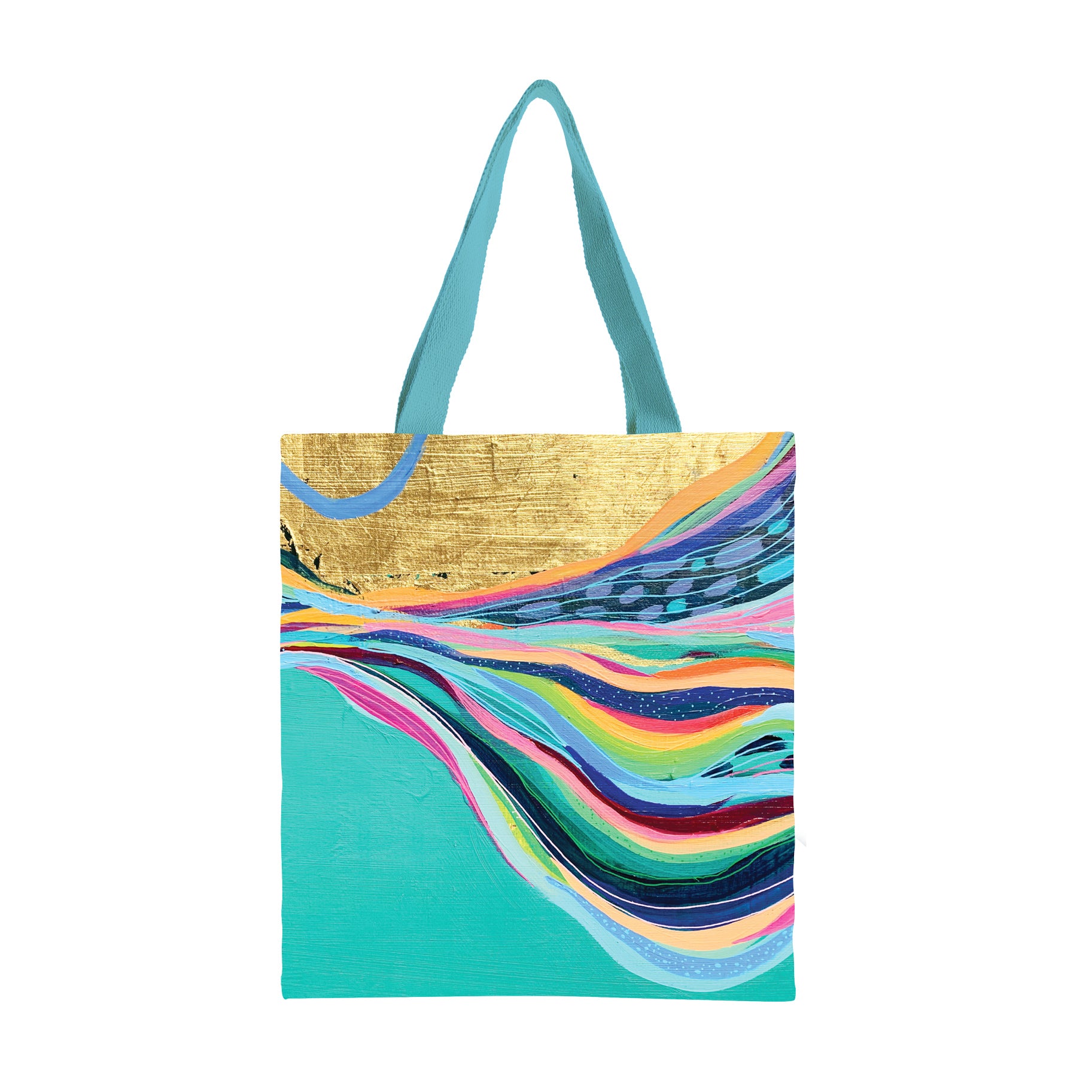 EttaVee Rainbow 1 Shoulder Strap Canvas Magazine Tote