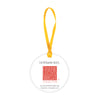 Frank Lloyd Wright Hoffman Rug Porcelain Keepsake Ornament – Flat Ceramic, Gift-Ready