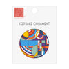 Frank Lloyd Wright Hoffman Rug Porcelain Keepsake Ornament – Flat Ceramic, Gift-Ready