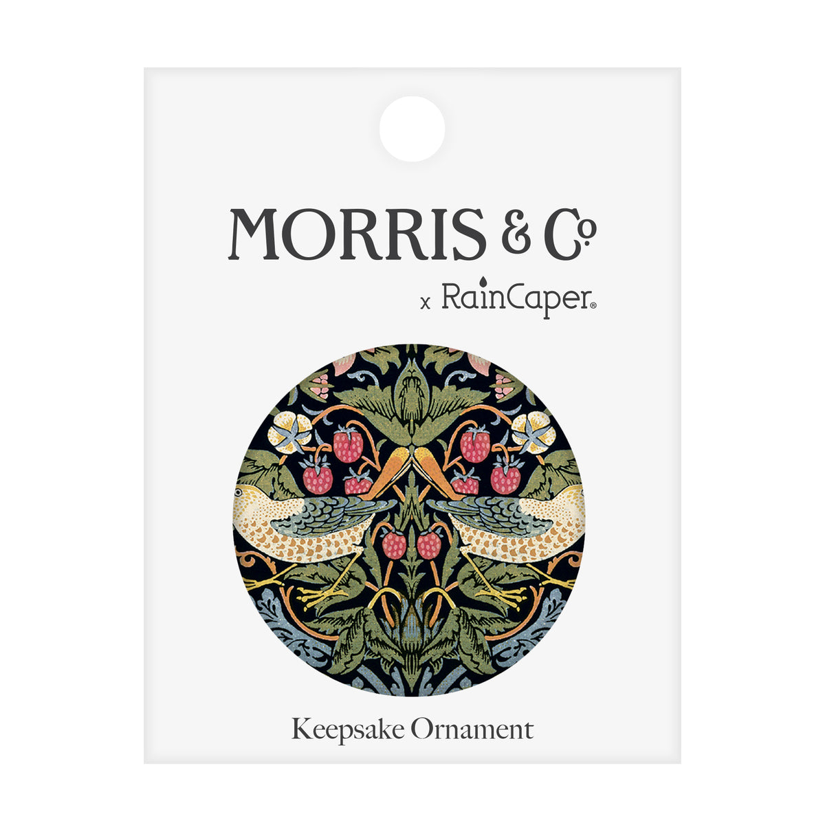 Wm Morris Strawberry Thief Year-round Keepsake Ornament