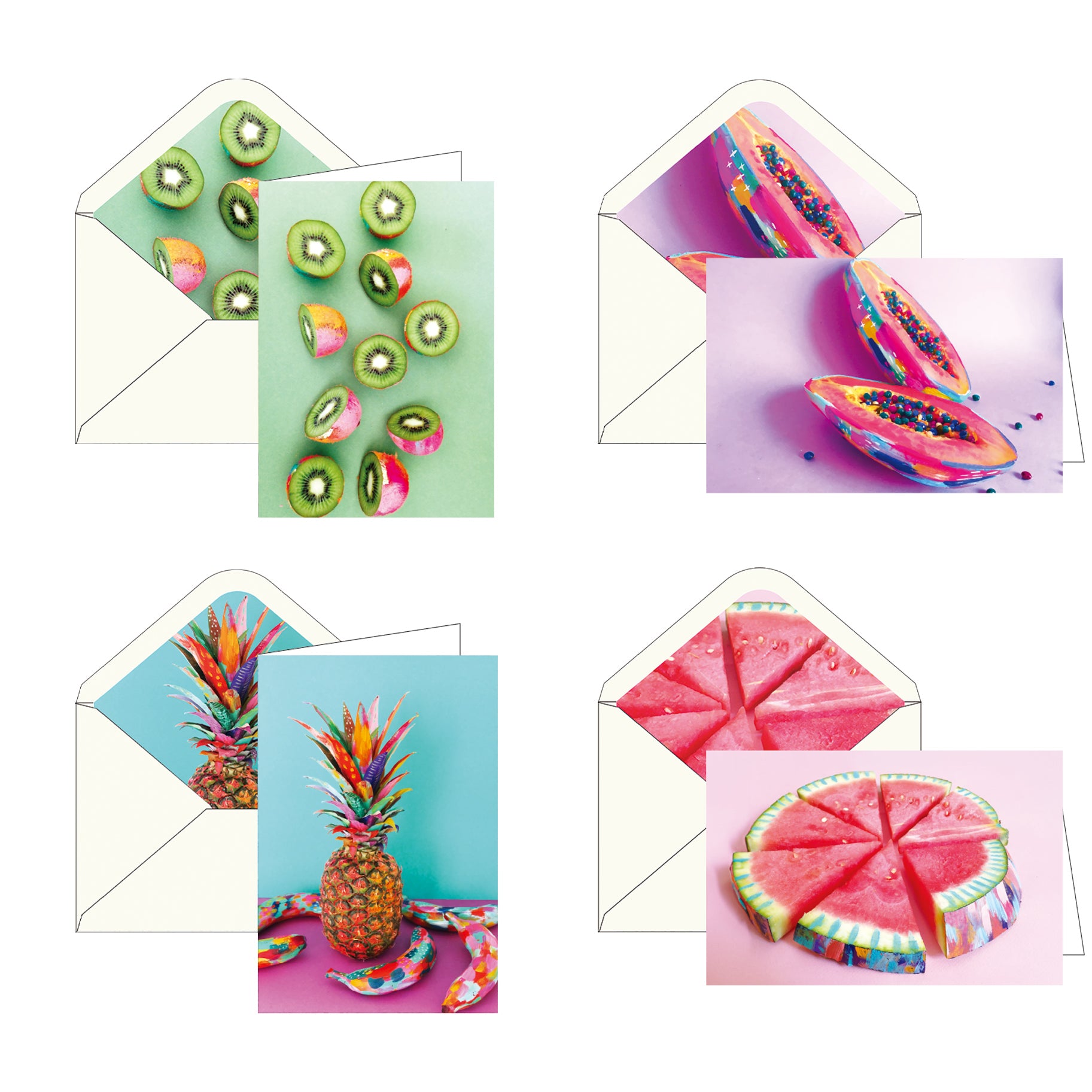 Note Cards - EttaVee Fruit - Box of 16 Cards & Envelopes