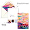 EttaVee Brush Strokes - Boxed Blank Note Cards – Set of 16 in a Keepsake Gift Box