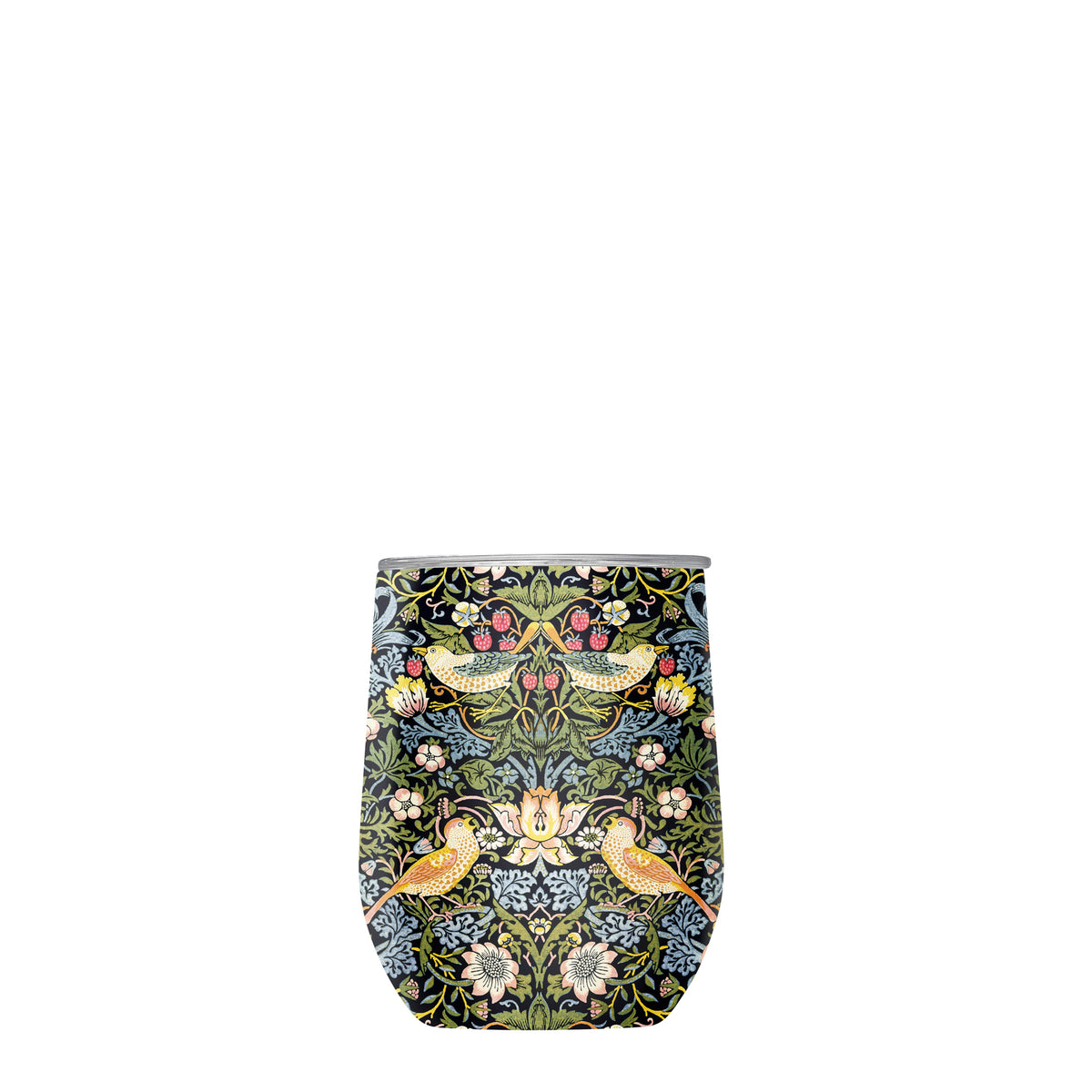12 oz Stemless Wine Tumbler - William Morris "Strawberry Thief"