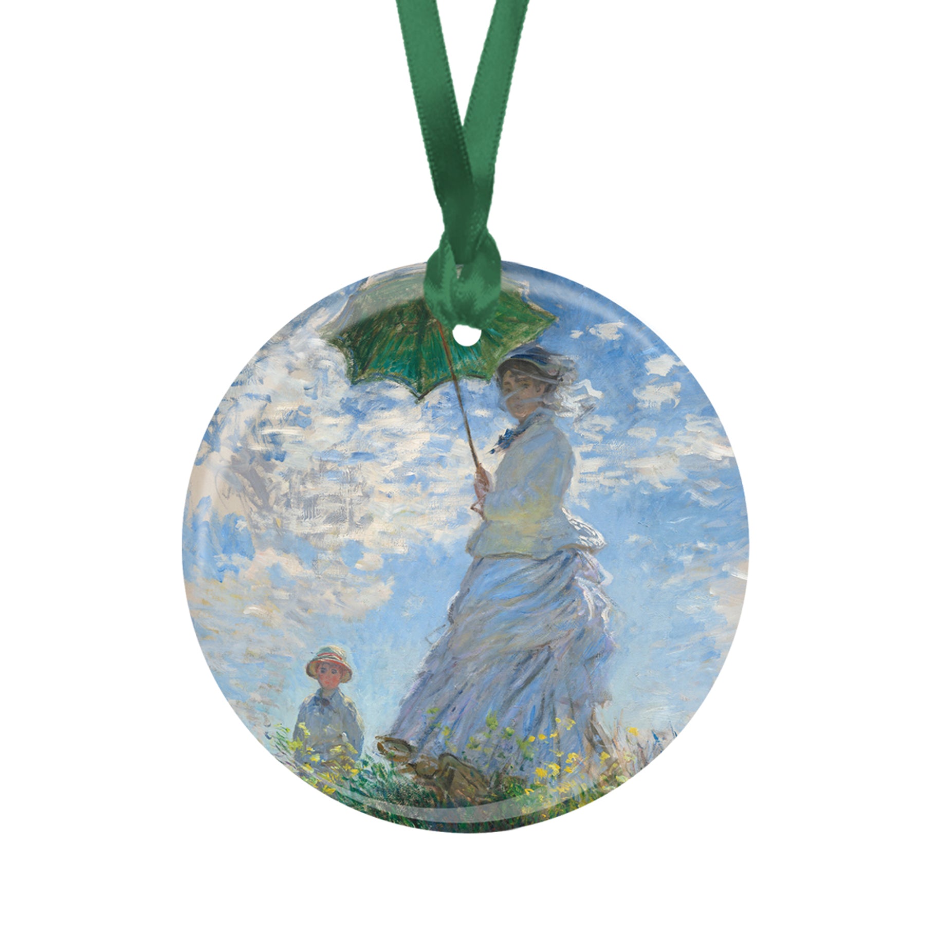 Monet Woman with Parasol Year-round Keepsake Ornament