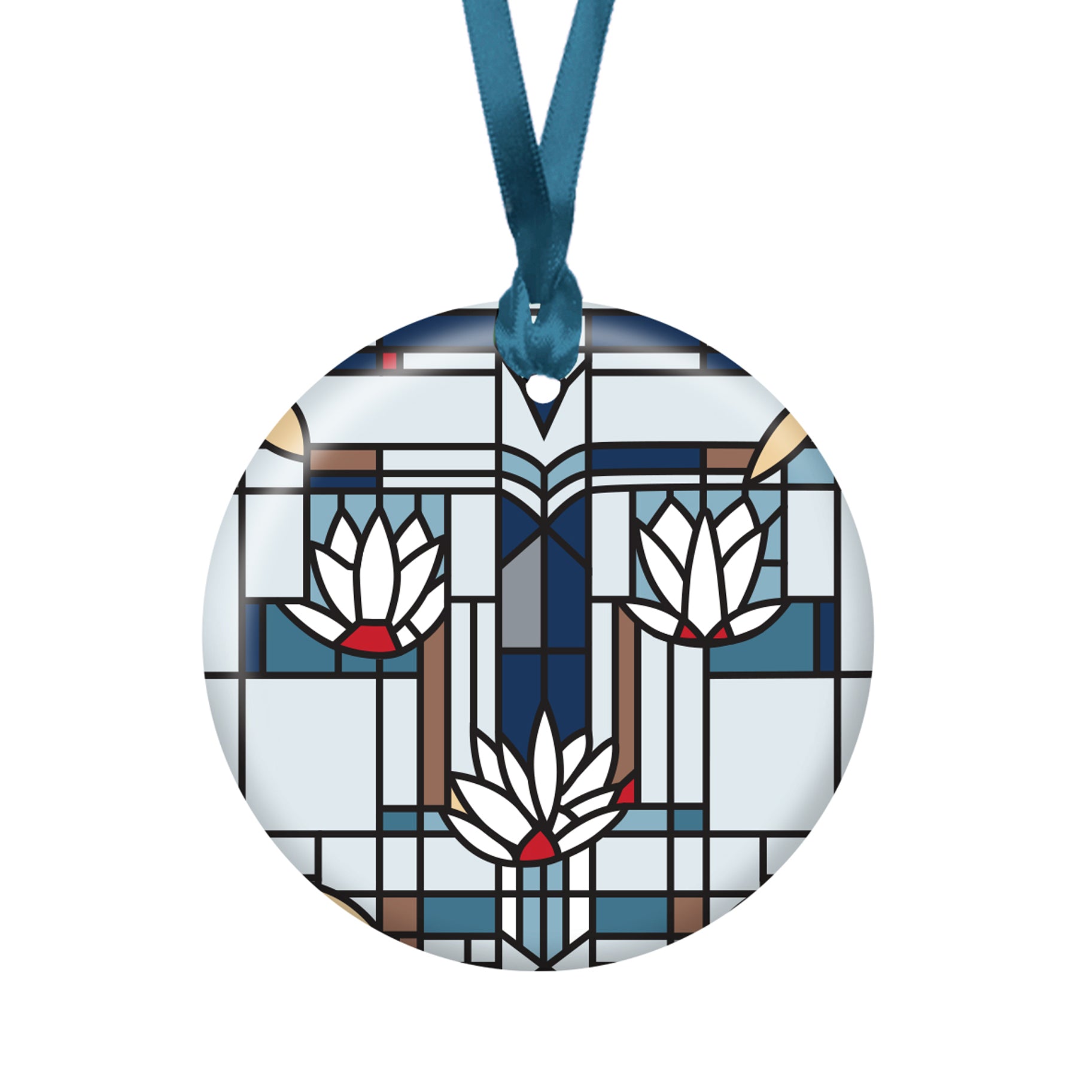 Frank Lloyd Wright Waterlilies Year-round Keepsake Ornament