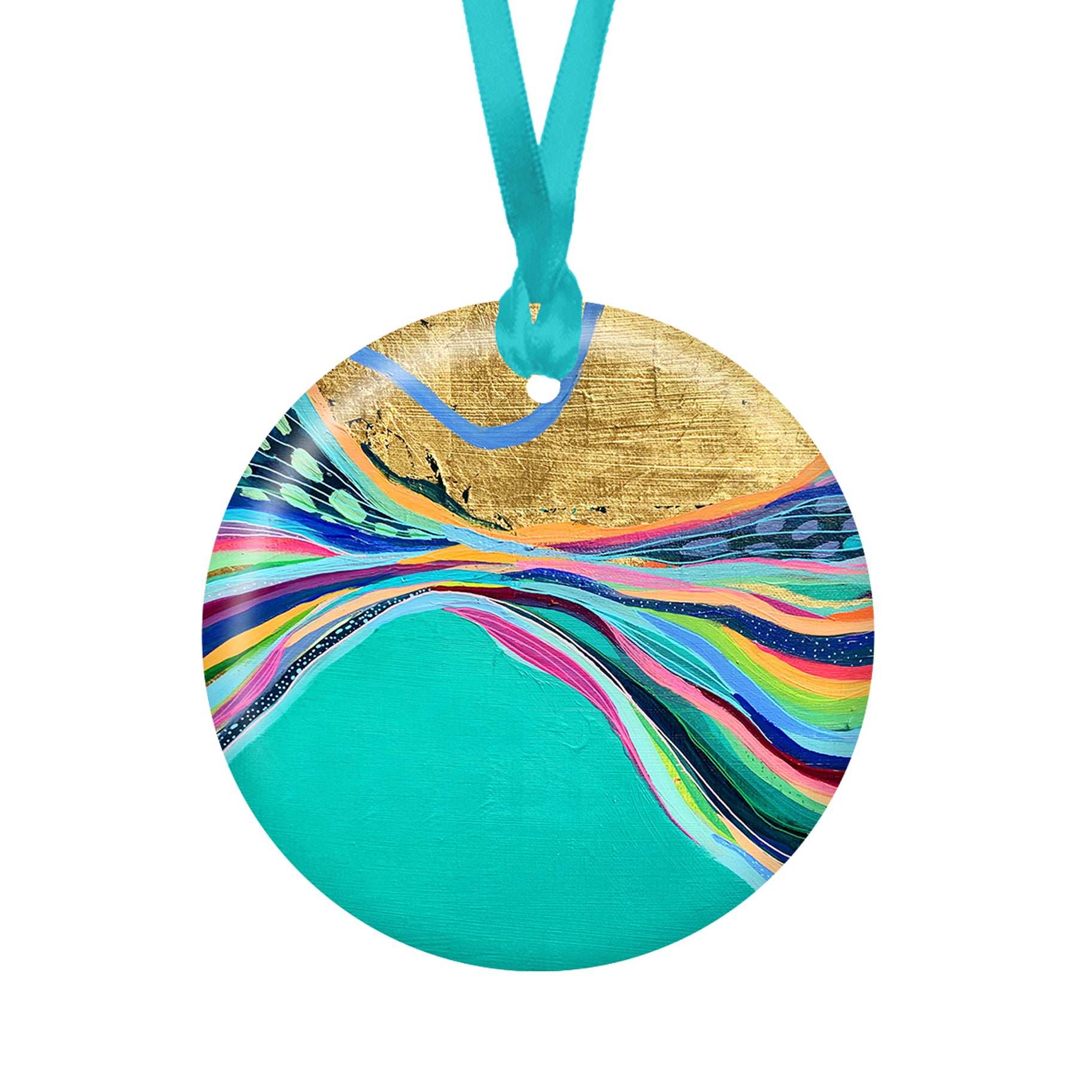 EttaVee's Rainbow Riviera 1 Year-round Keepsake Ornament