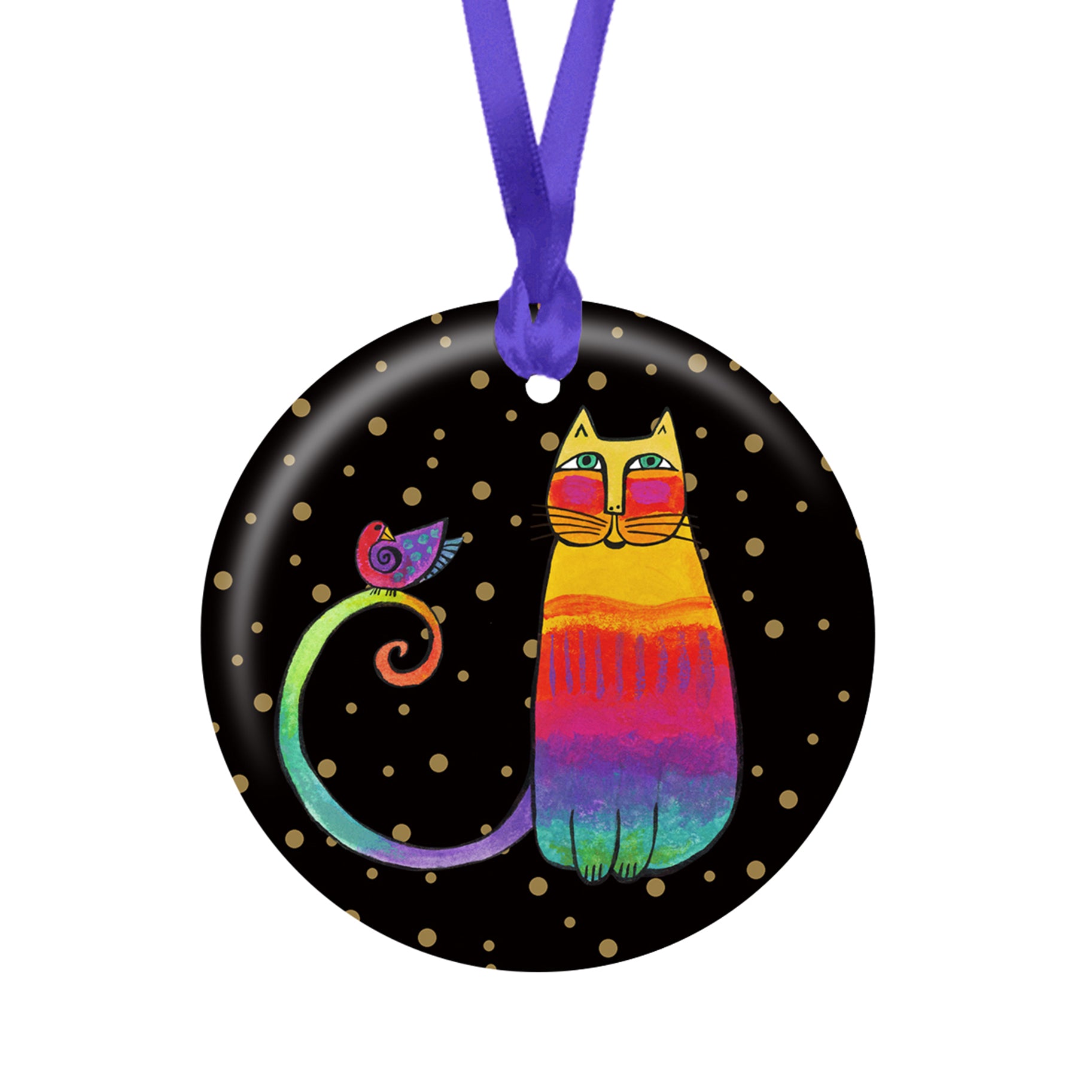 Laurel Burch's Rainbow Cat Year-round Keepsake Ornament