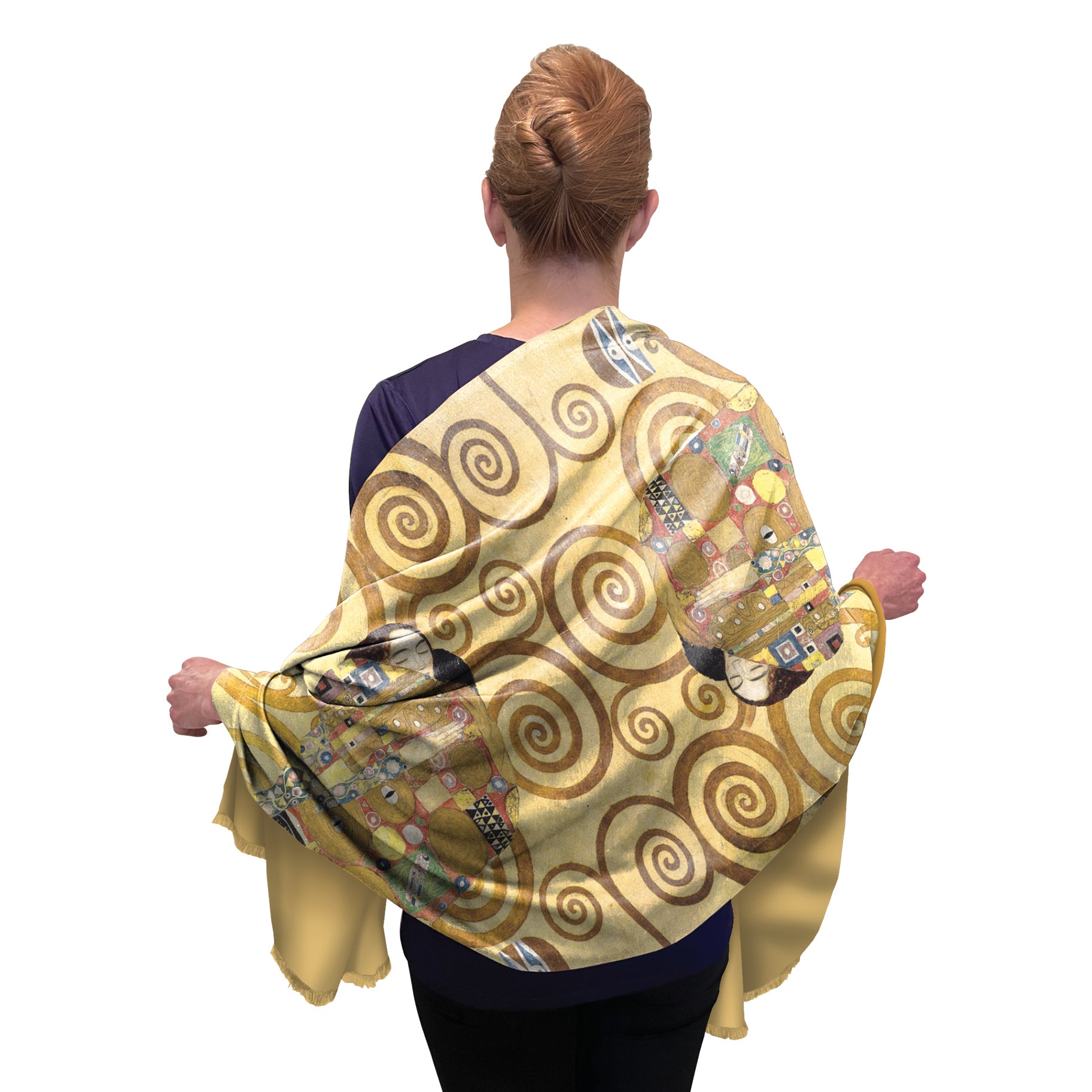 Klimt The Kiss Silk Blend Women's Fashion Shawl