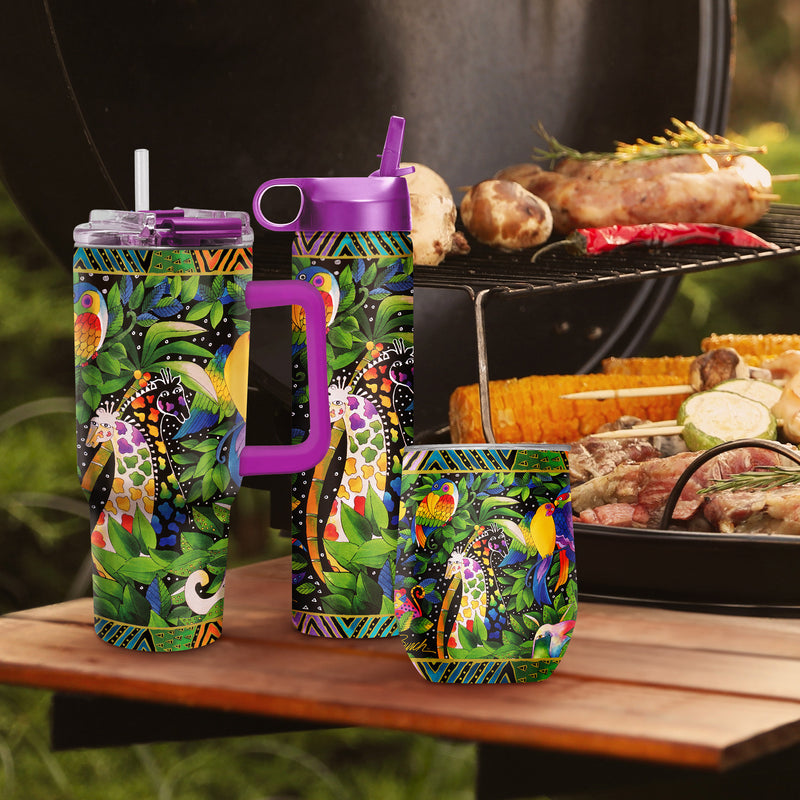 30 oz Tumbler - Laurel Burch "Jungle Song"