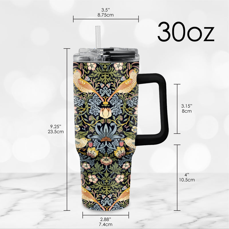 30 oz Tumbler - William Morris "Strawberry Thief"