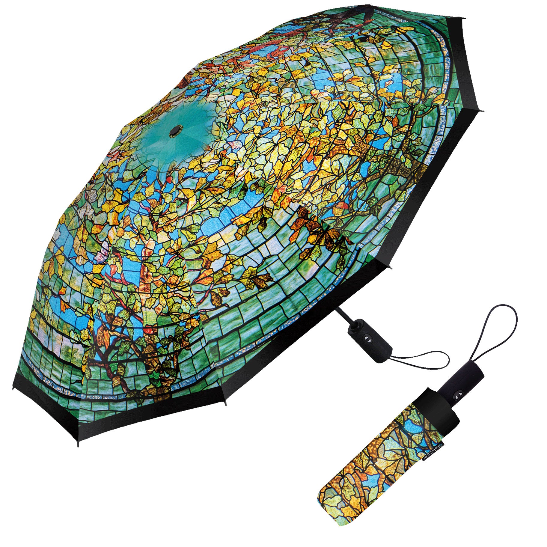 Maher Gallery Dome Folding Travel Umbrella