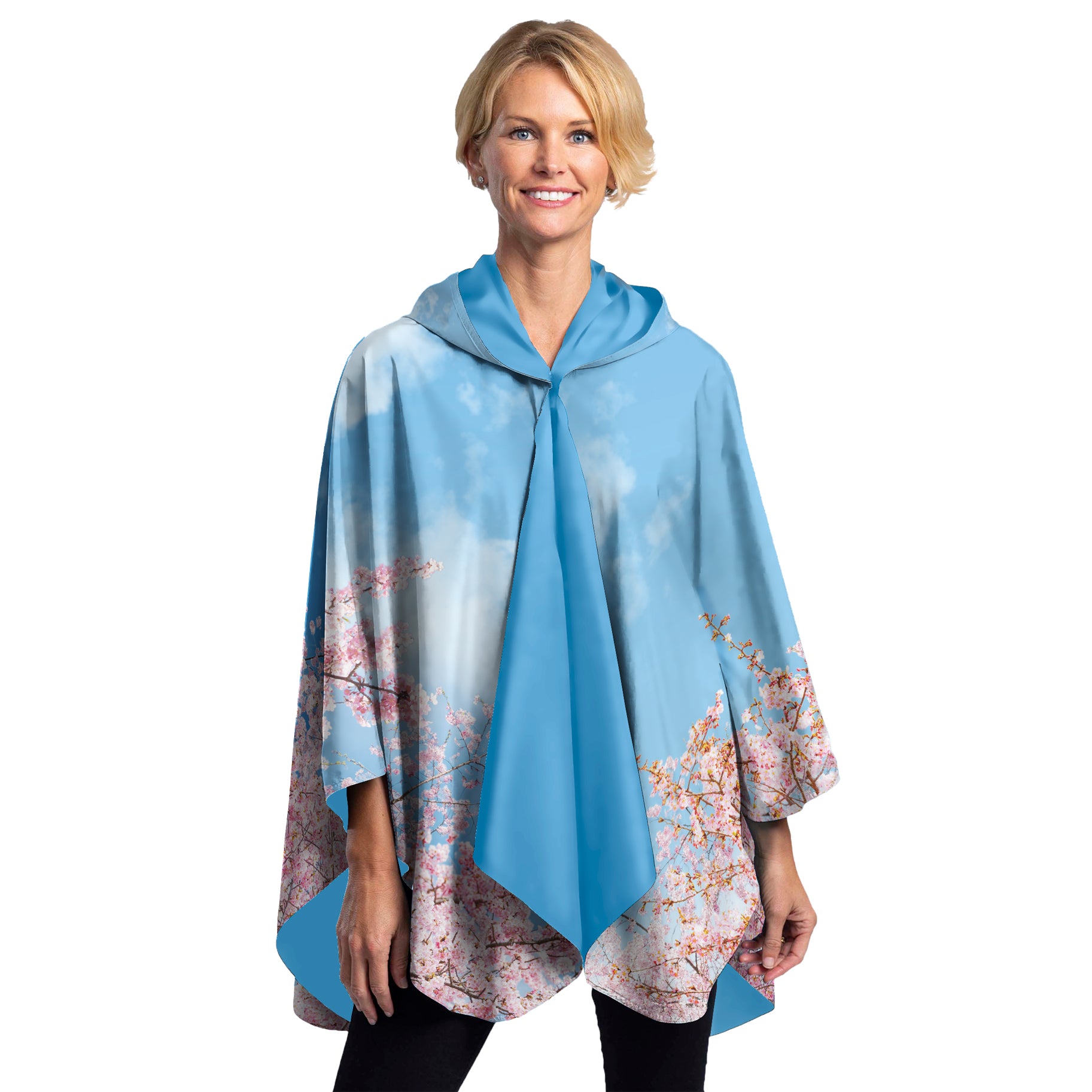 Cherry Blossom Women's Reversible Rain Cape