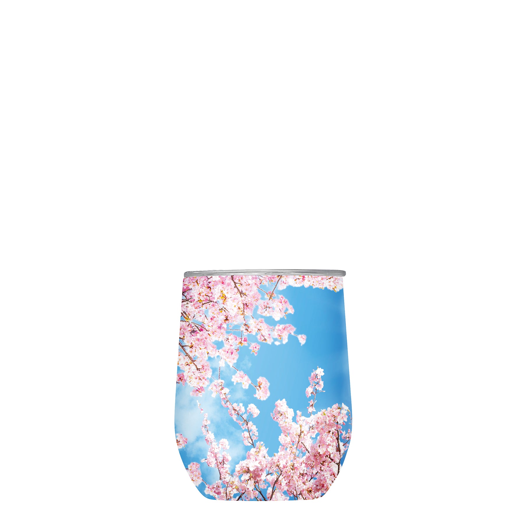 Stemless Wine Tumbler - Cherry Blossoms