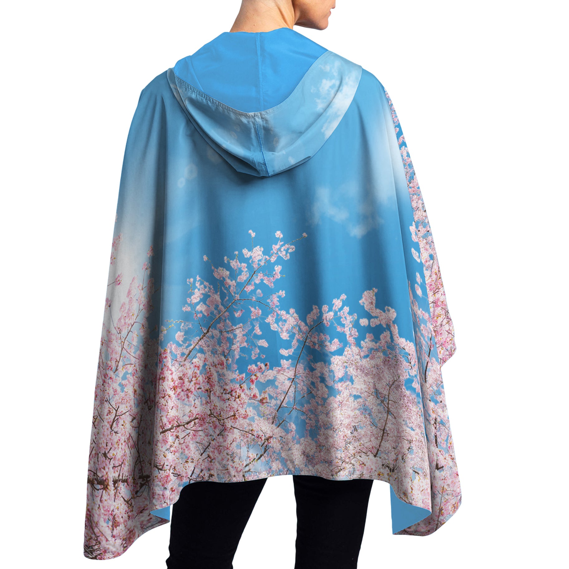 Cherry Blossom Women's Reversible Rain Cape