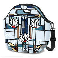 Lunch Tote - Frank Lloyd Wright "Waterlilies" Neoprene Lunch Tote with Handles & Shoulder Strap
