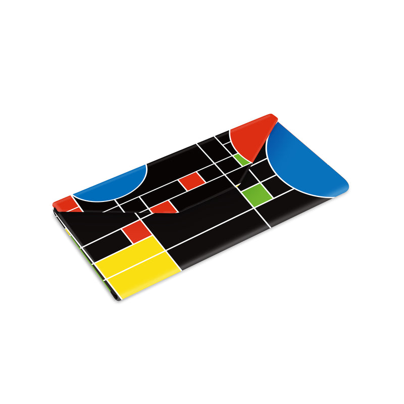 Folding Glasses Case - Vegan, Trifold, Frank Lloyd Wright "Coonley Playhouse"