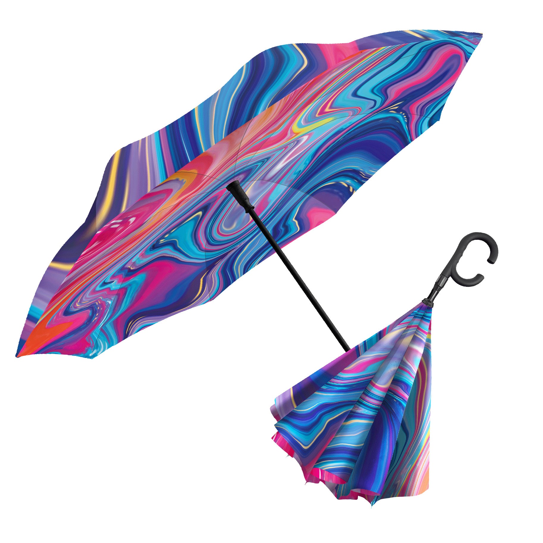 EttaVee Marble 8 Reverse Umbrella