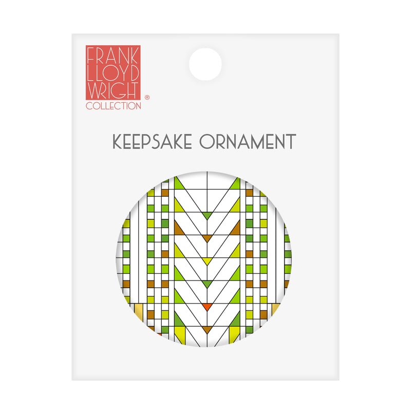 Frank Lloyd Wright "Tree of Life" Porcelain Keepsake Ornament – Flat Ceramic, Gift-Ready