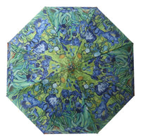 RainCaper van Gogh Irises Folding Travel Umbrella
