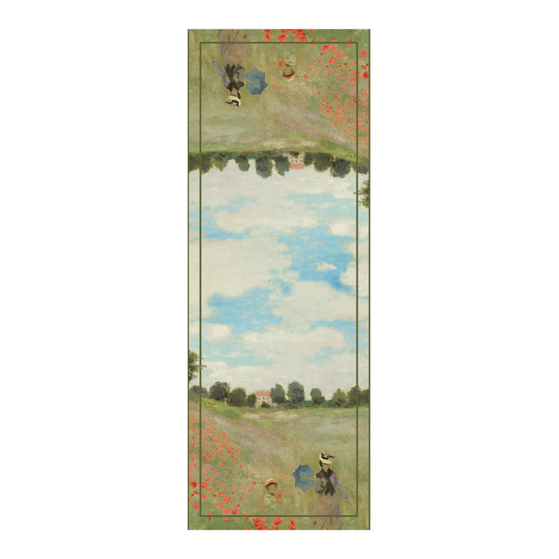Monet Poppy Field Silk Blend Women's Fashion Shawl