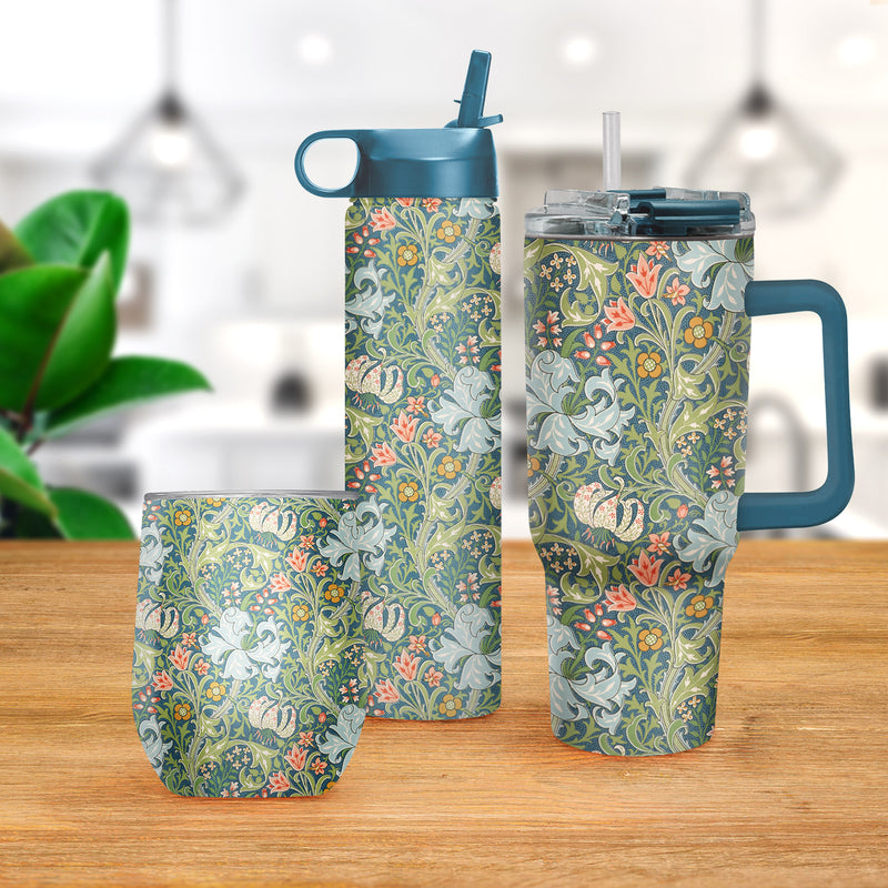24 oz Water Bottle - William Morris "Golden Lily"