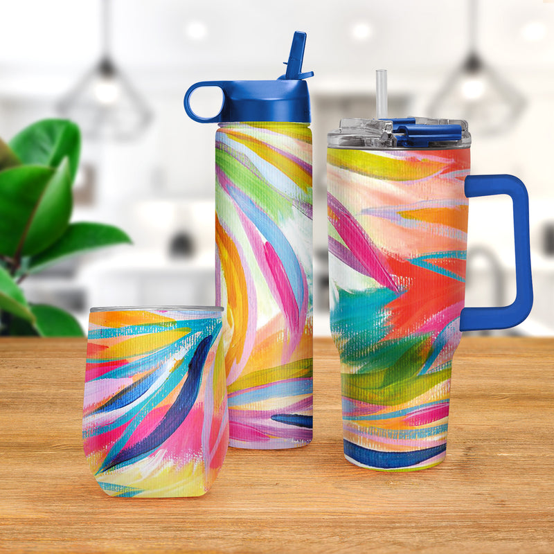 30 oz Tumbler - EttaVee "Loose Palms"