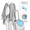 EttaVee Brush Strokes 103 Womens Rain Cape - Rainproof Breathable Rain Poncho