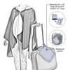 Frank Lloyd Wright Waterlilies Reversible Rain Cape Poncho – Lightweight Hooded Womens Wrap