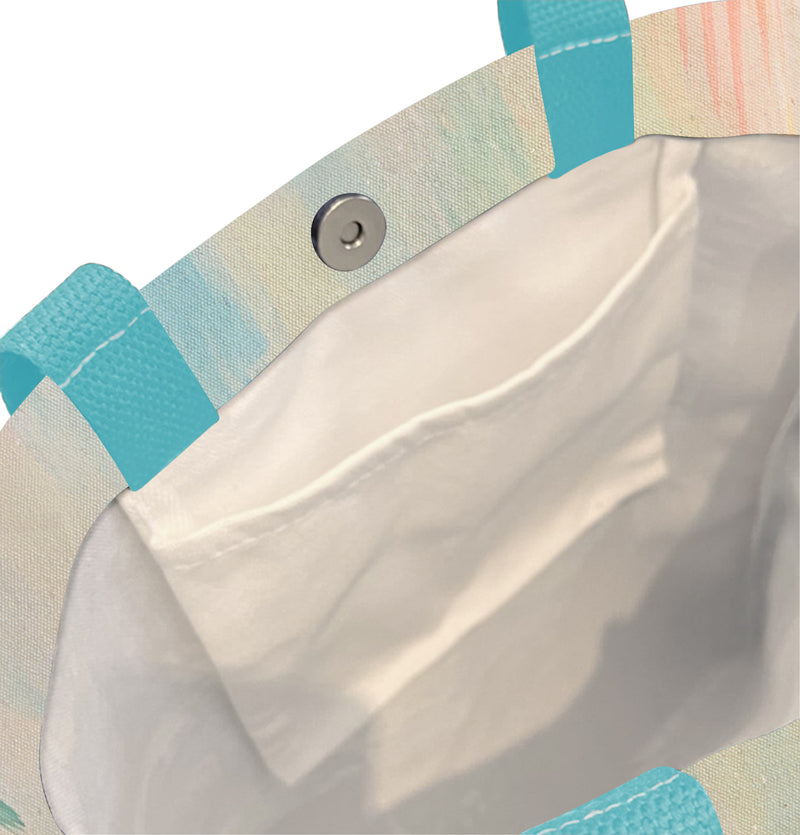 EttaVee Brush Strokes 103 Shoulder Strap Canvas Magazine Tote