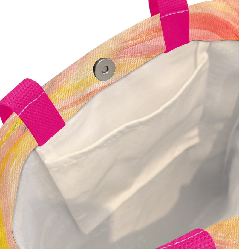 EttaVee Brush Strokes 90 Shoulder Strap Canvas Magazine Tote