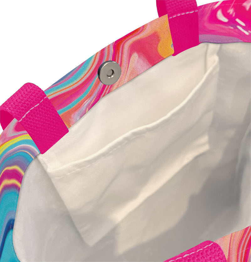 EttaVee Marble 8 Shoulder Strap Canvas Magazine Tote