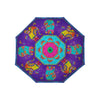 Laurel Burch Cats & Butterflies Reverse Inverted Umbrella – Hands-Free, Windproof Design