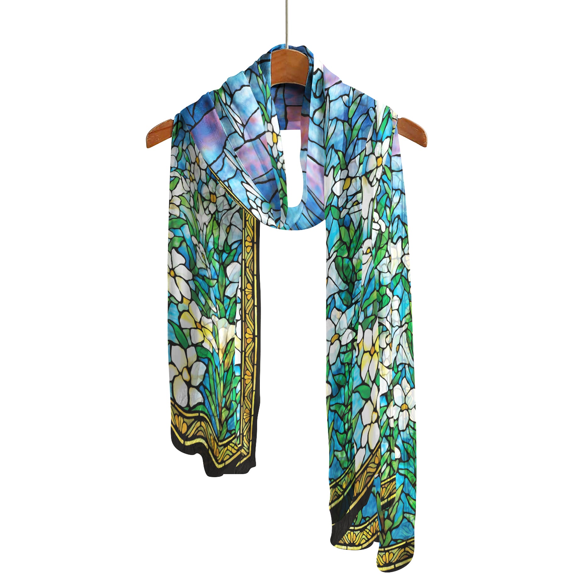 Tiffany Field of Lilies Long Sheer Scarf – Lightweight