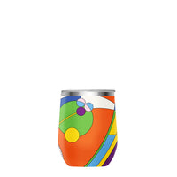 12 oz Stemless Wine Tumbler - Frank Lloyd Wright "March Balloons" - Silver Rim
