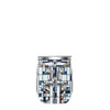 12 oz Stemless Wine Tumbler - Frank Lloyd Wright "Waterlilies" - Silver Rim