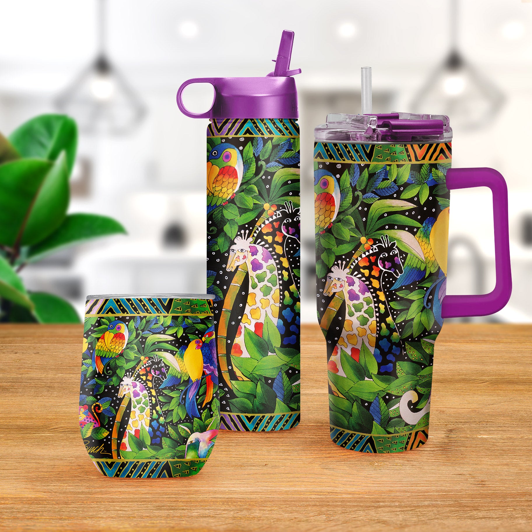 24 oz Water Bottle - Laurel Burch 