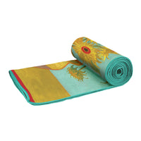 van Gogh Sunflowers Oversized Beach Towel - Microfiber, Quick-Dry