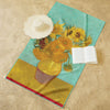 van Gogh Sunflowers Oversized Beach Towel - Microfiber, Quick-Dry