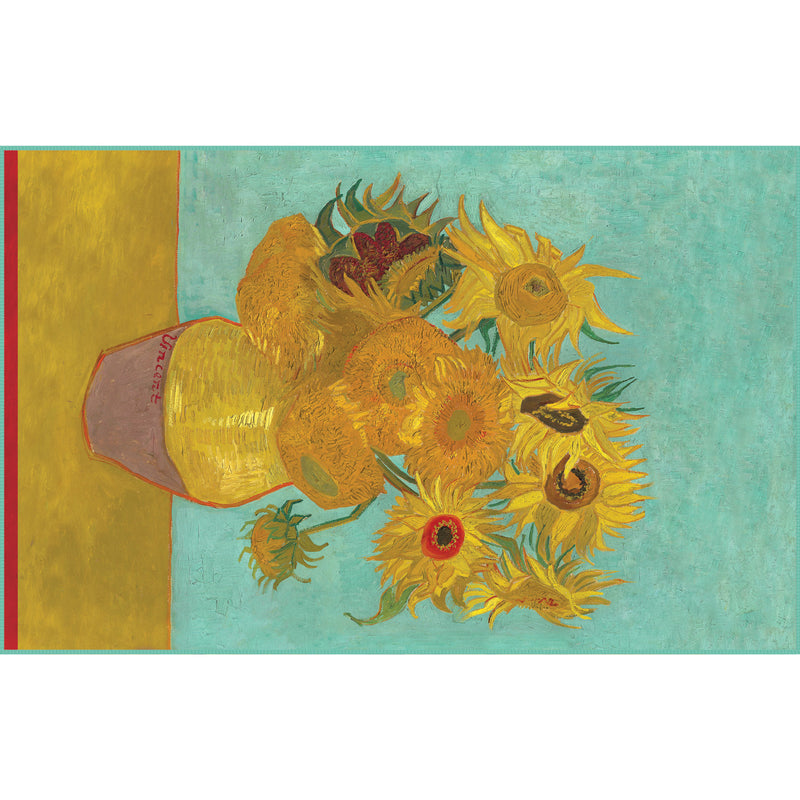 van Gogh Sunflowers Oversized Beach Towel - Microfiber, Quick-Dry