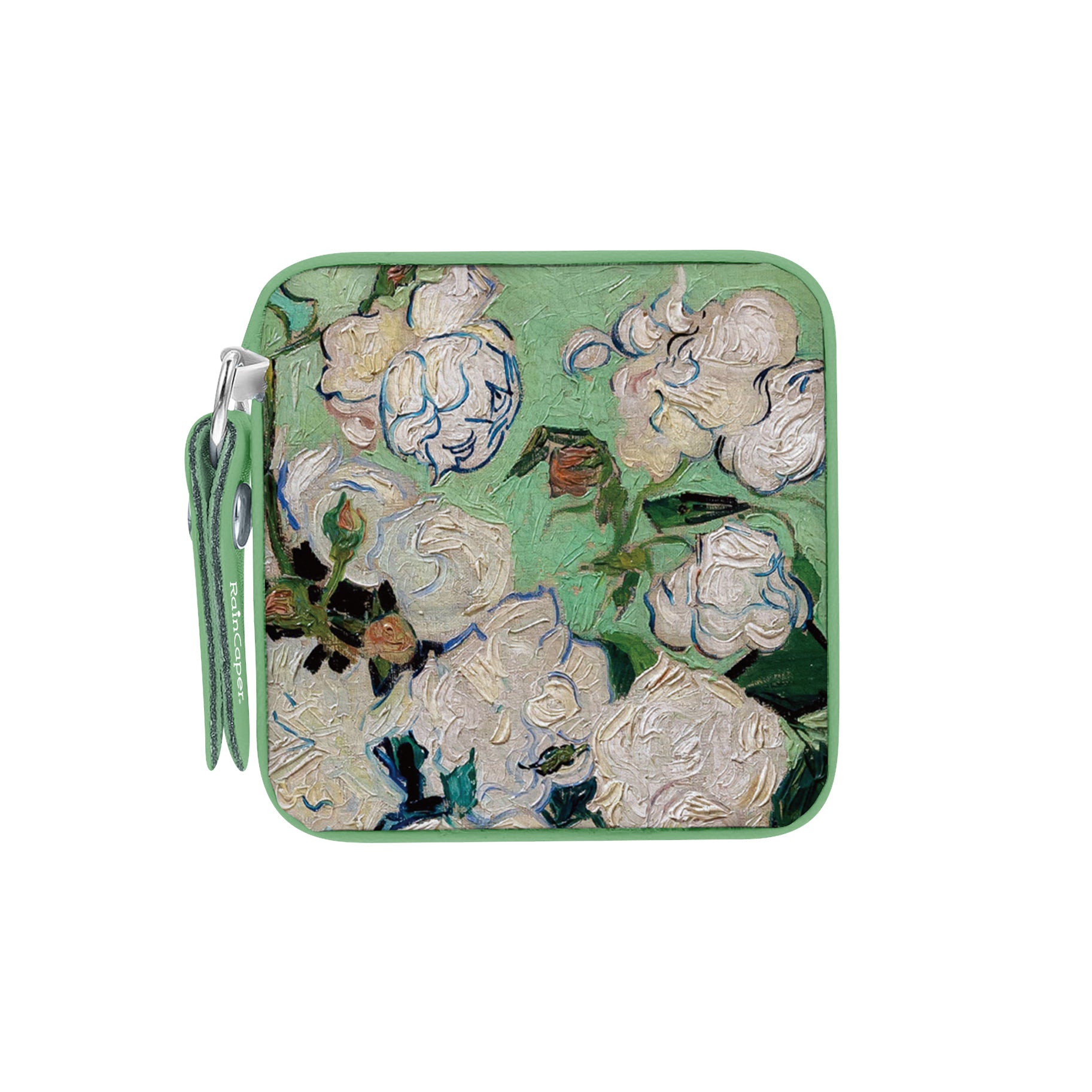 van Gogh "White Roses" Compact Retractable Tape Measure – Dual-Sided, 60"/150cm