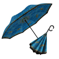 Tiffany Dragonfly Multi Reverse Inverted Umbrella – Hands-Free, Windproof Design