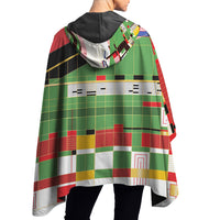 Frank Lloyd Wright Hillside Curtain Reversible Rain Cape Poncho – Lightweight Hooded Womens Wrap