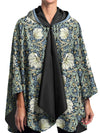 William Morris Pimpernel Reversible Rain Cape Poncho – Hooded Womens Wrap