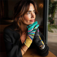 EttaVee Rainbow 1 Womens Touch Screen Gloves - One Size Fits All