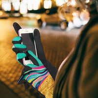 EttaVee Rainbow 1 Womens Touch Screen Gloves - One Size Fits All