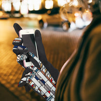 Frank Lloyd Wright Waterlilies Womens Touch Screen Gloves - One Size Fits All